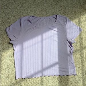 Light purple crop top